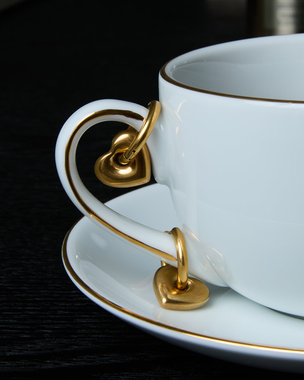 Gold Plated Heart Hoop Design Earrings