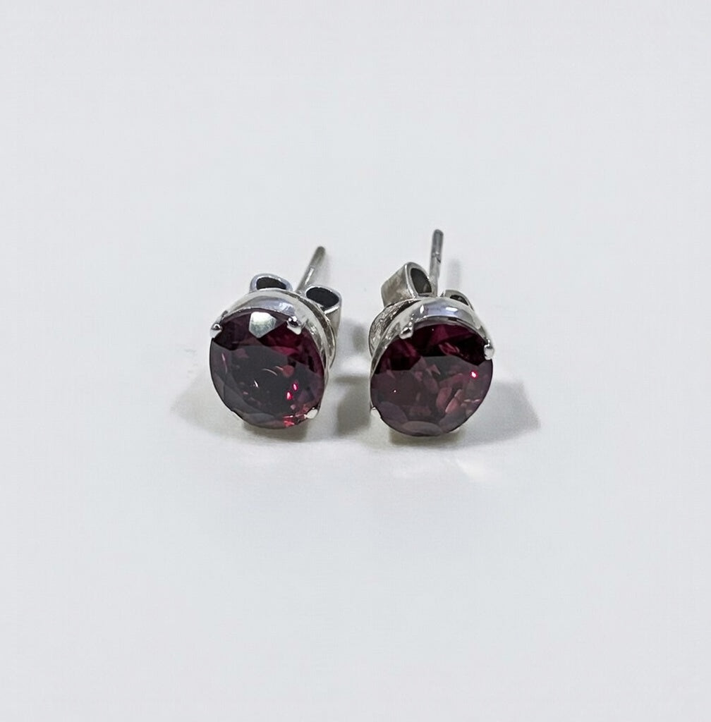 Spinel Gemstone Silver Earring Studs