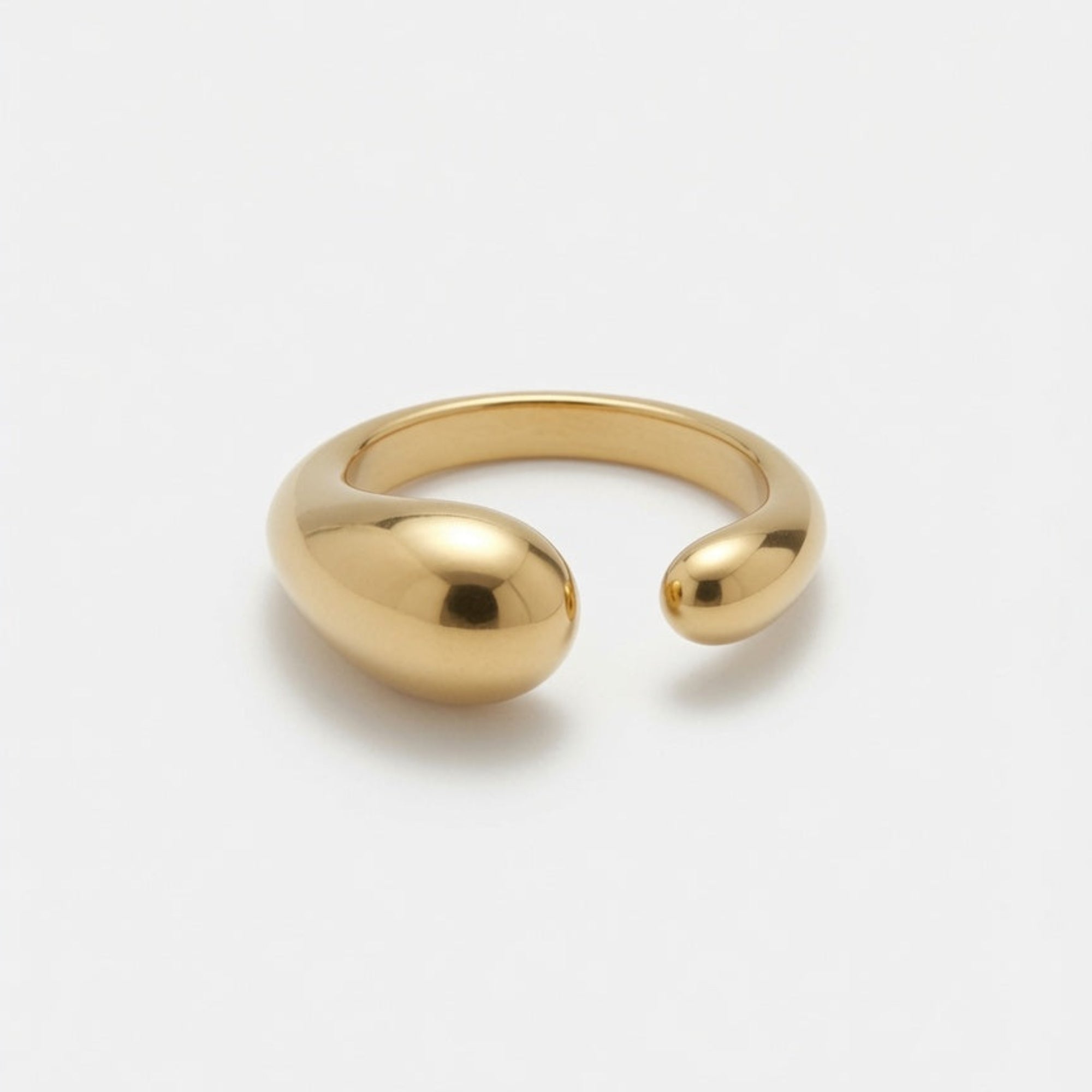 Gold plated dome ring luxury boheme london