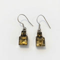 pair of citrine stone earrings drop luxury boheme 