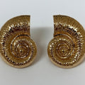 Gold Plated Shell Design Earrings perfect for summer , shell design , modern fashion style. sustainable