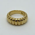 Gold Plated Croissant Ring