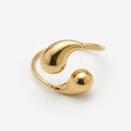 Gold teardrop bracelet boheme london luxury bangle