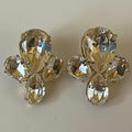 Gold Plated Gemstone Vintage Earrings