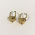 Gold heart hoops boheme londom