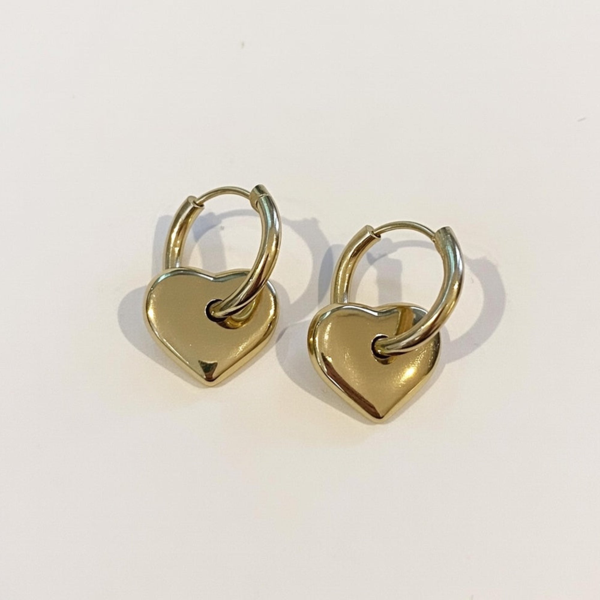 Gold heart hoops boheme londom