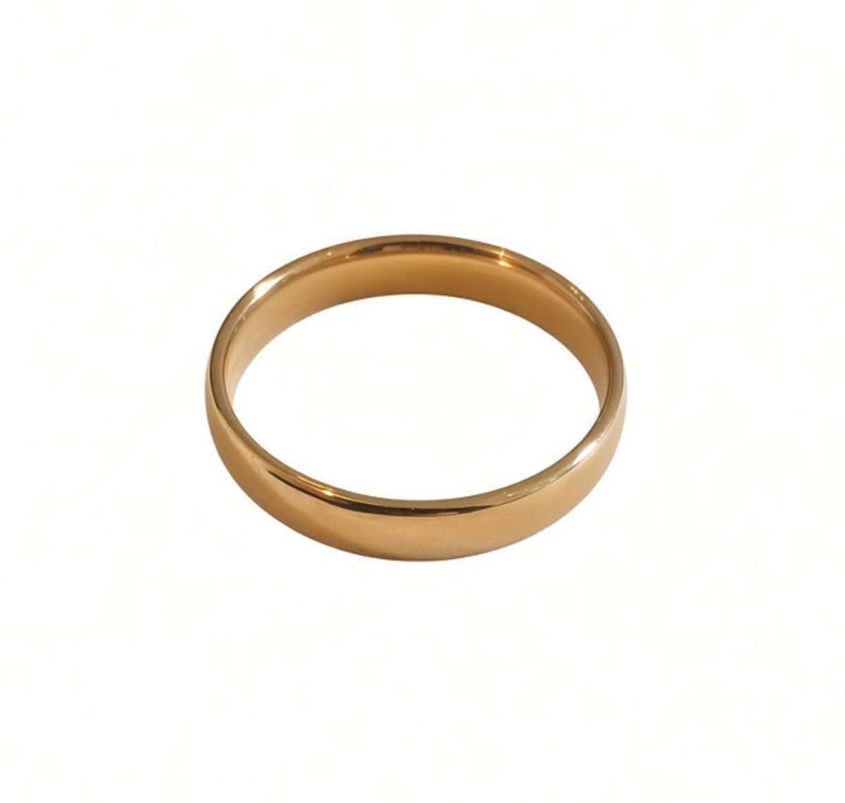 Thin gold band ring boheme london