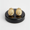 Vintage Design recycled Gold Stud Earrings. vintage timeless old money style
