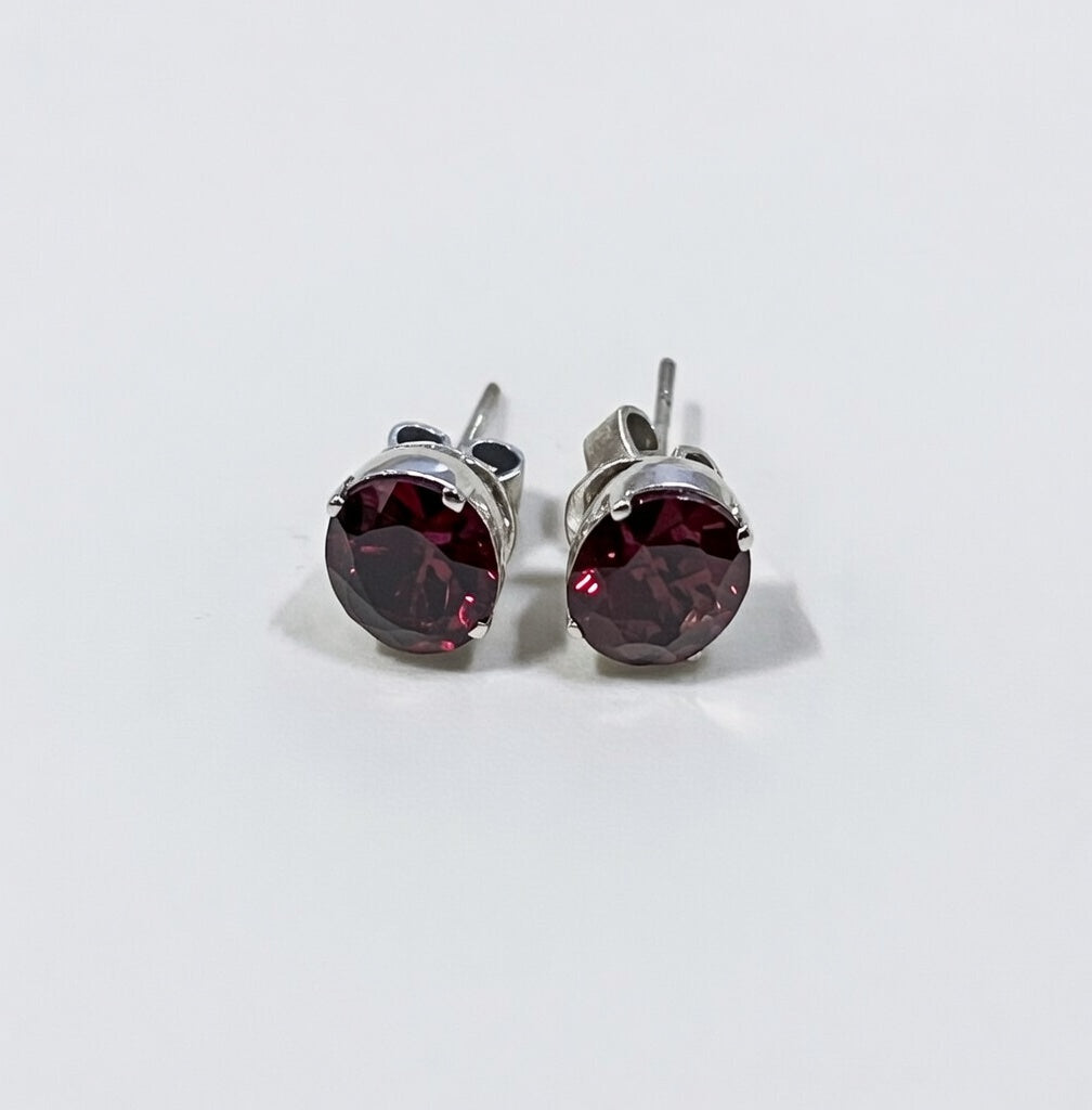 Spinel Gemstone Silver Earring Studs