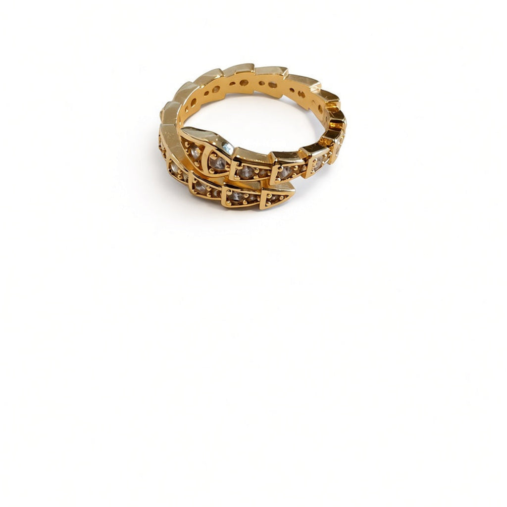 gold serpent luxury ring boheme london