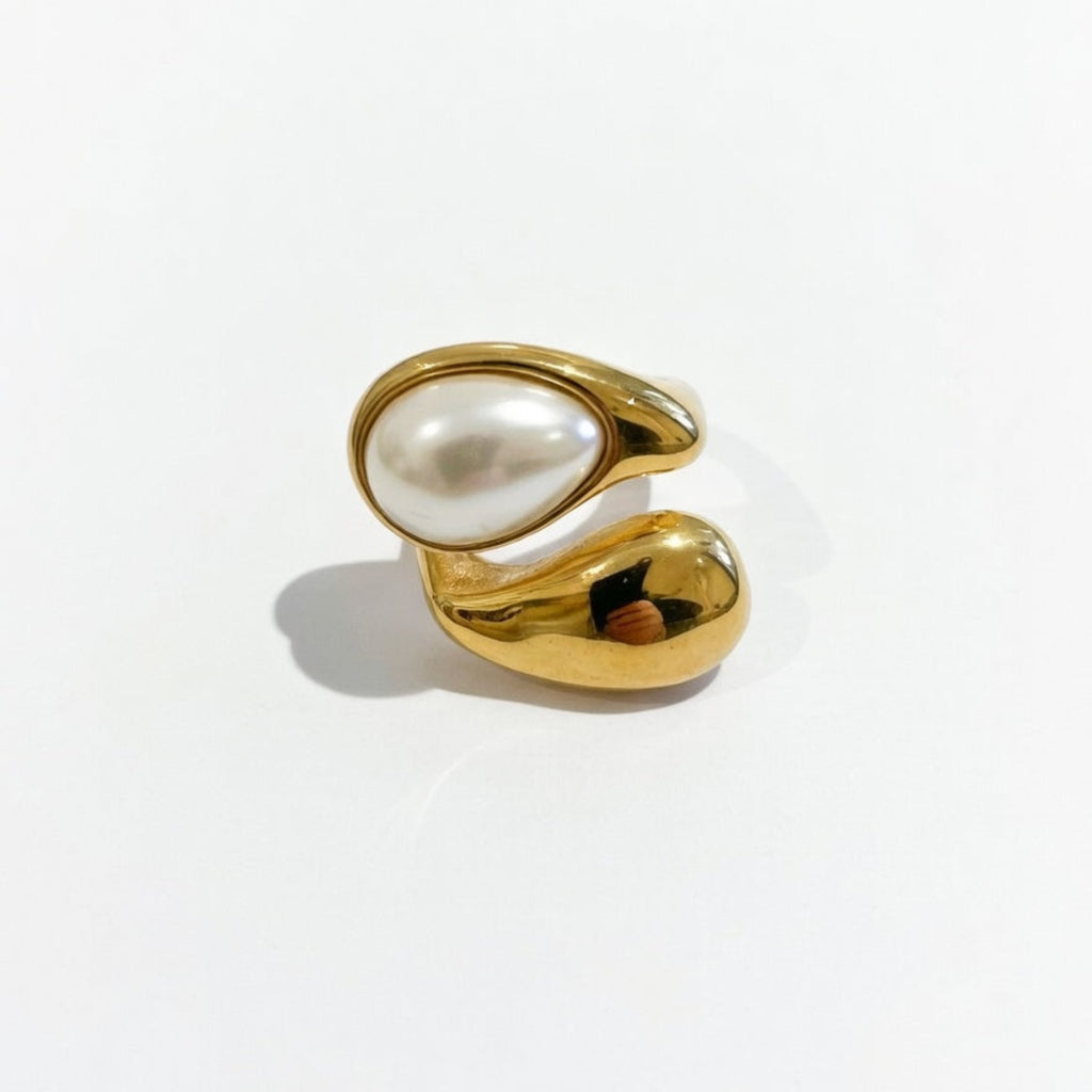 boheme london pearl gold ring