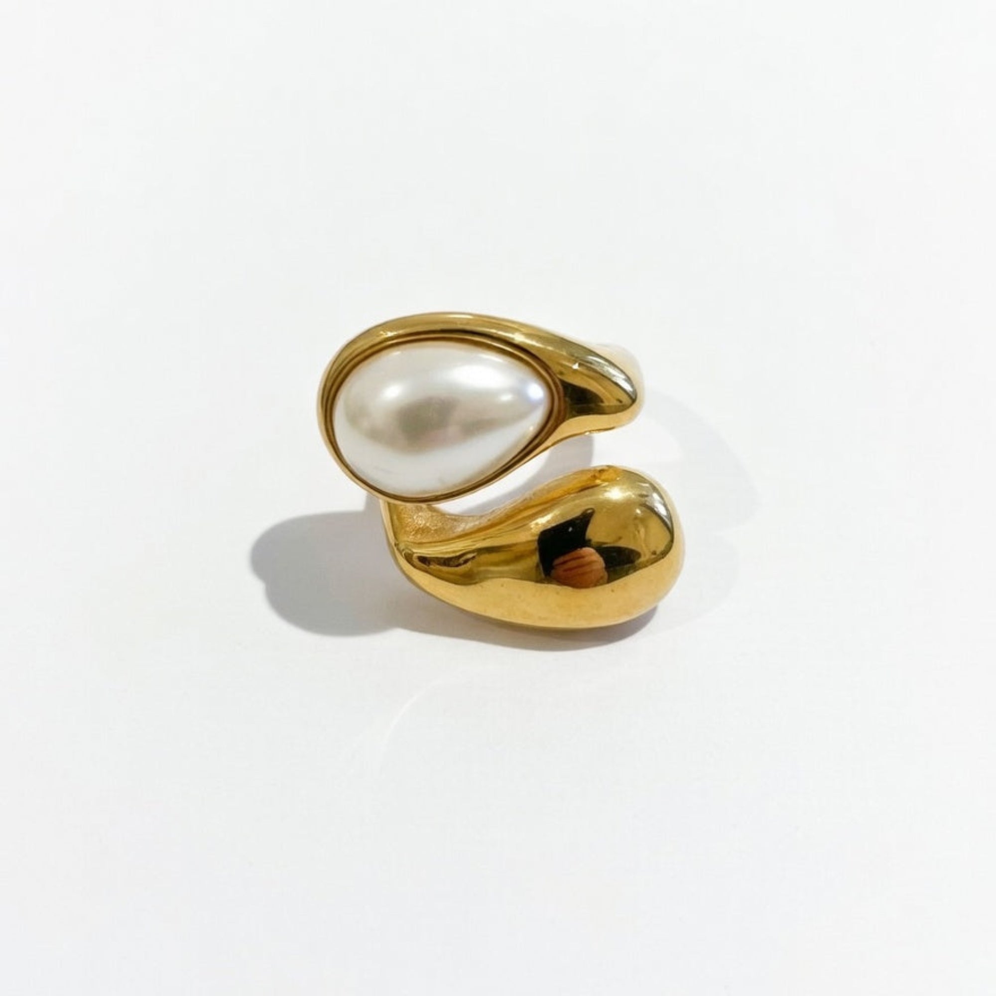 boheme london pearl gold ring