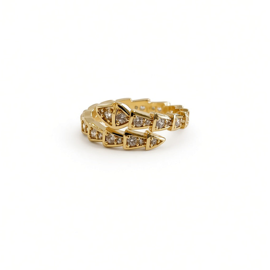 gold serpent luxury ring boheme london