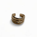 gold texture band ring boheme london