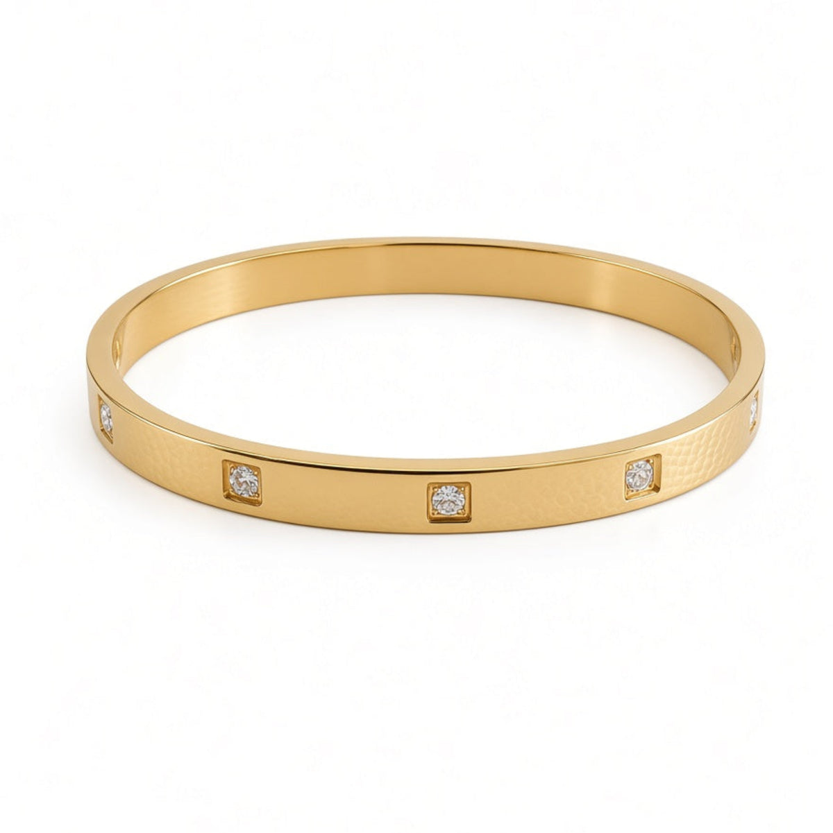 luxury gold zirconia stone bracelet boheme london