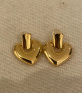 Gold Plated Heart Design Earrings