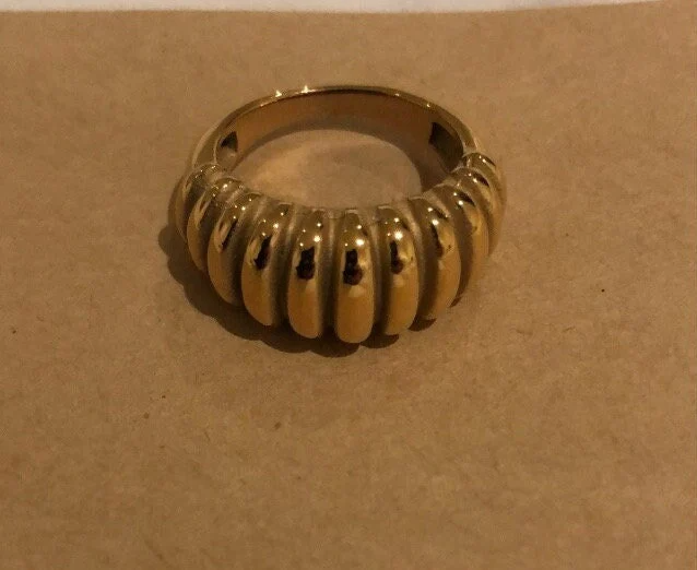 Recycled Large Croissant Ring