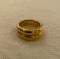 Gold Plated Double Dome Ring